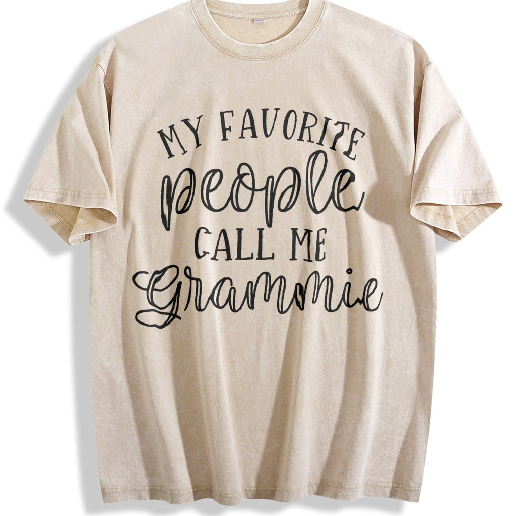 My Favorite People Call Me Grammie Vintage Washed T-Shirt product image 1