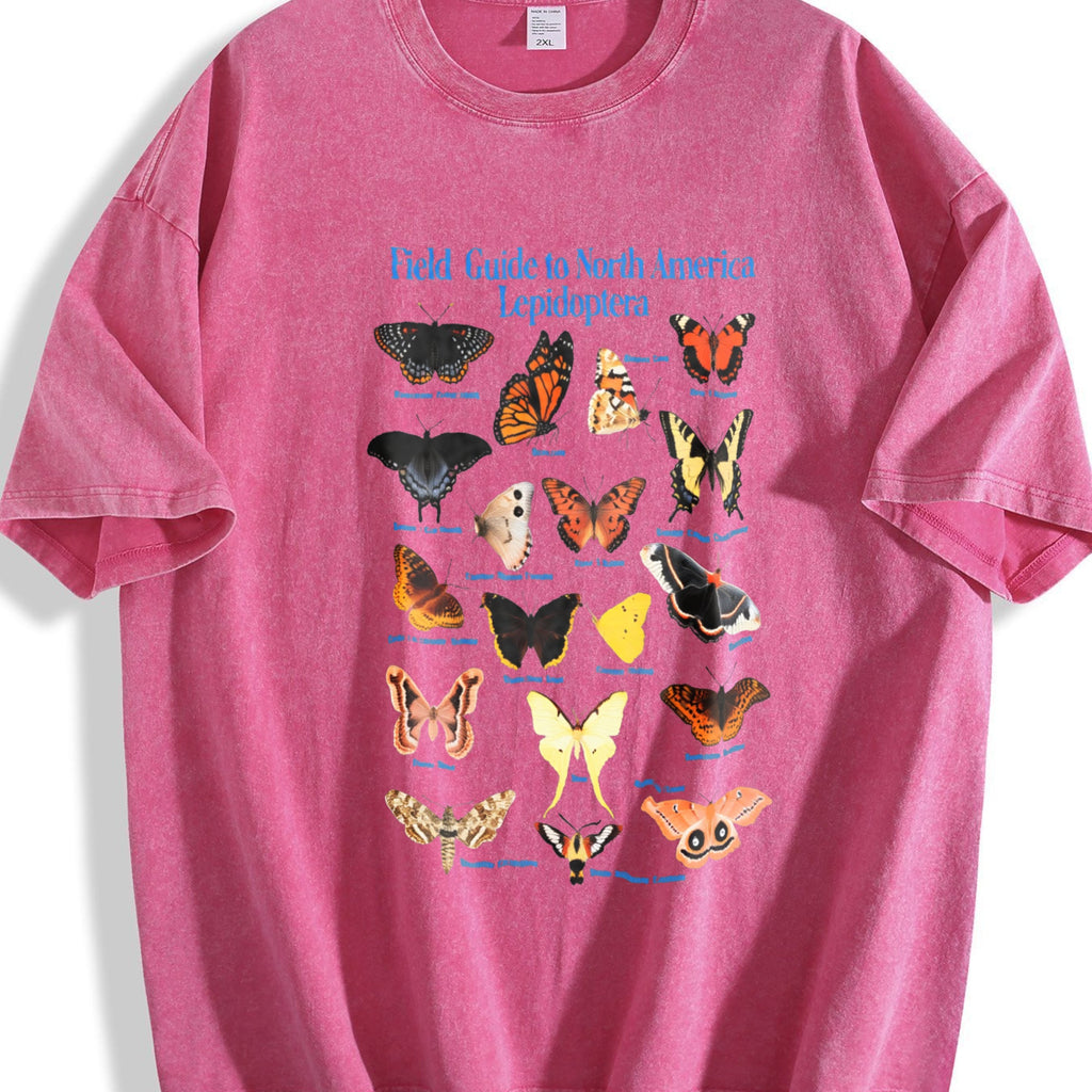 Lepidoptera Field Guide 90s Vintage Washed T-Shirt product image 7