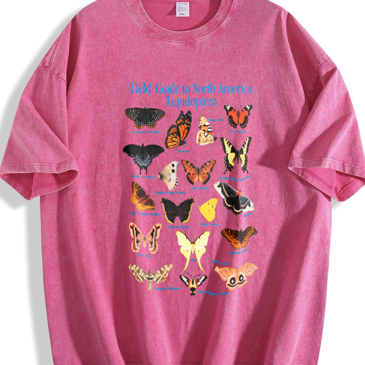 Lepidoptera Field Guide 90s Vintage Washed T-Shirt product image 7