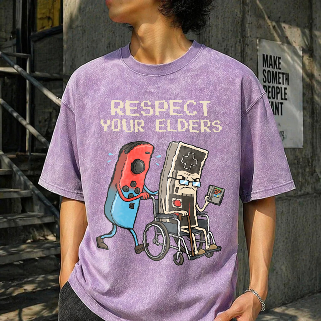 Respect Your Elders Vintage Washed T-Shirt product image 6