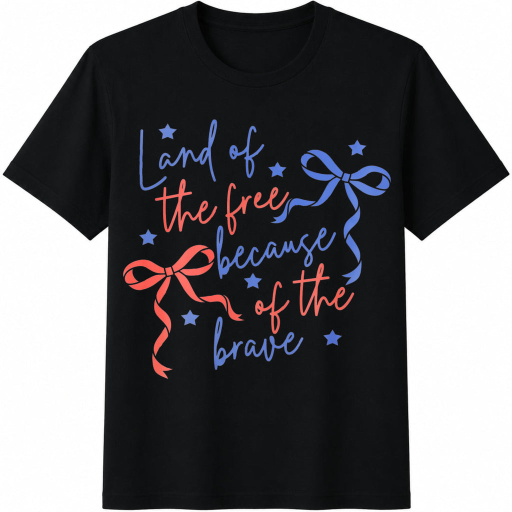 Land Of The Free Because Of Brave Cotton T-Shirt product image 1