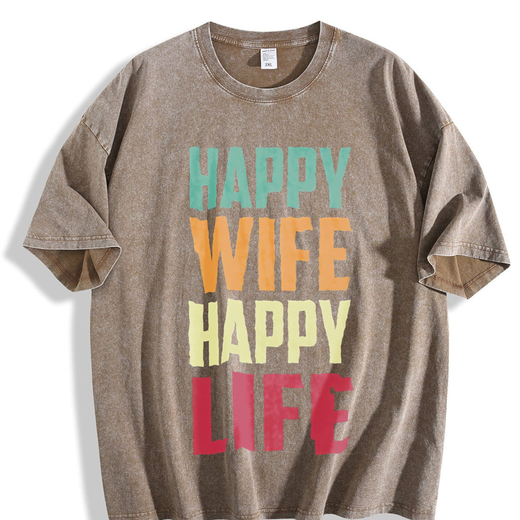 Funny Daughter Wife Slogan Vintage Washed T-Shirt product image 3