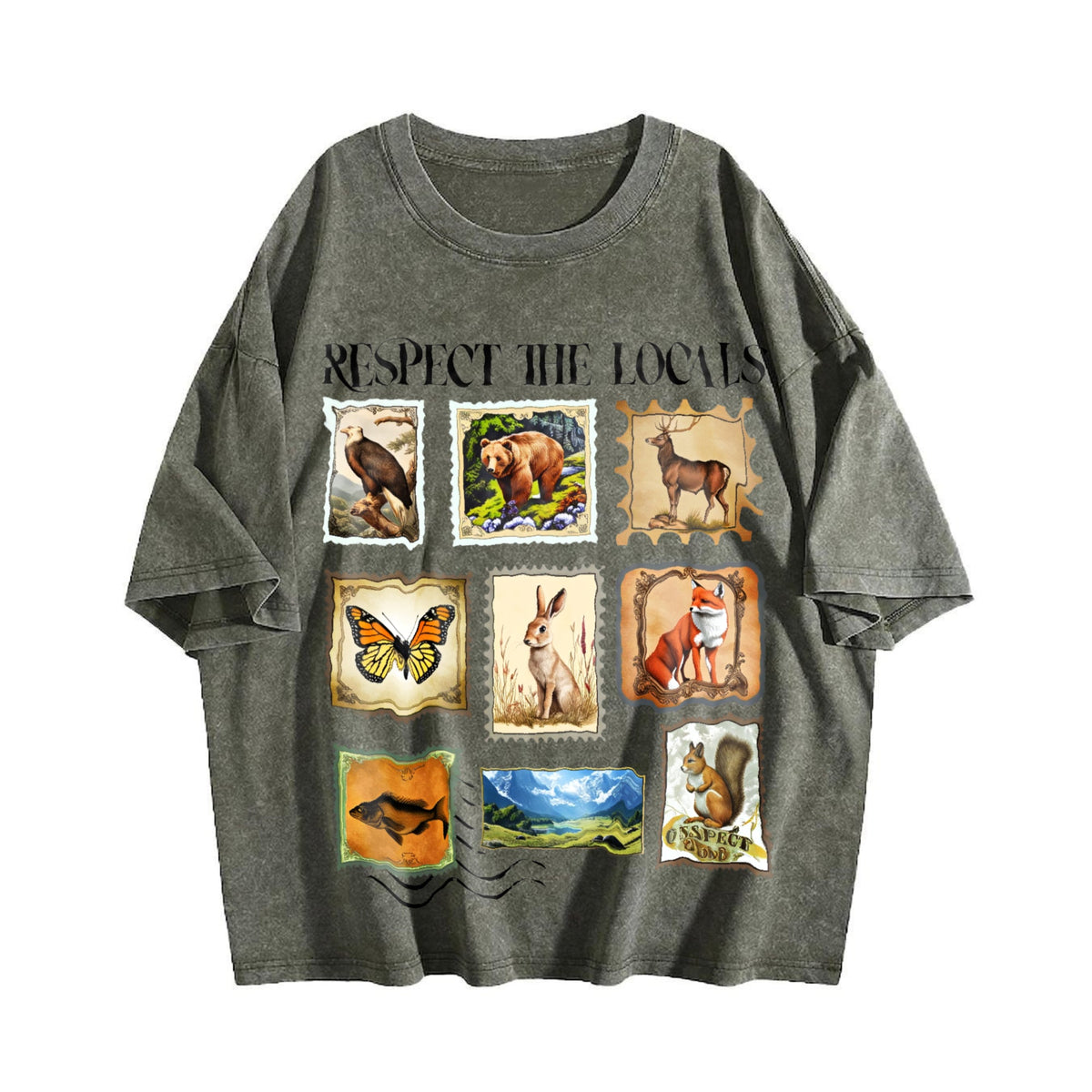 Respect The Locals Wildlife Vintage Washed T-Shirt product image 4