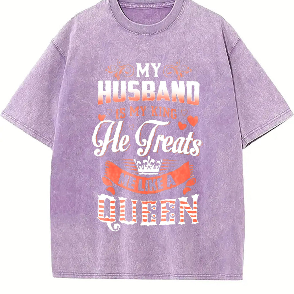 Funny Daughter Wife Slogan Vintage Washed T-Shirt product image 6
