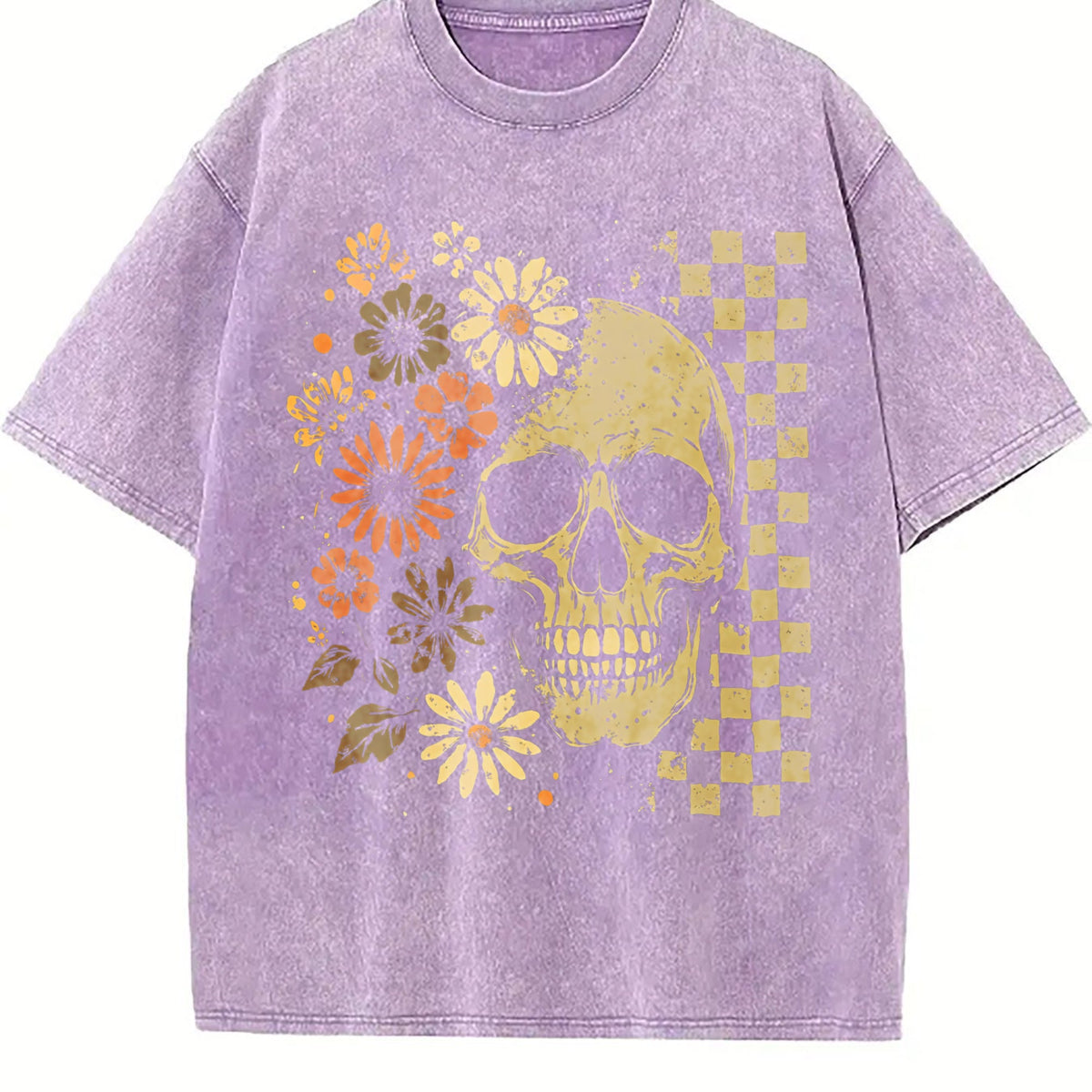 Boho Skull Vintage Washed T-Shirt product image 6