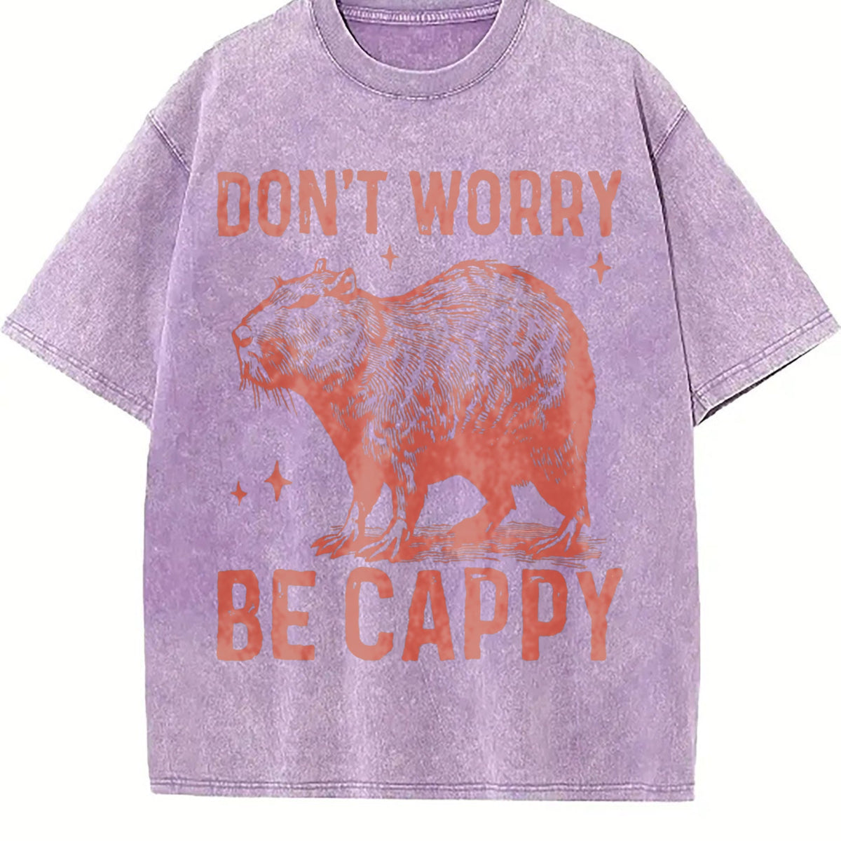Funny Capybara 90s Vintage Washed T-Shirt product image 6