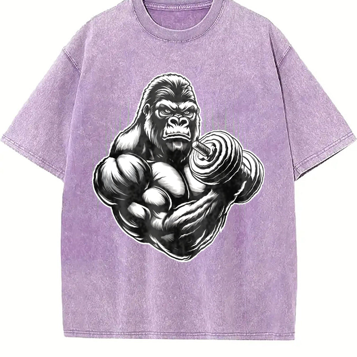 Gorilla Muscle Dumbbell Vintage Washed T-Shirt product image 6