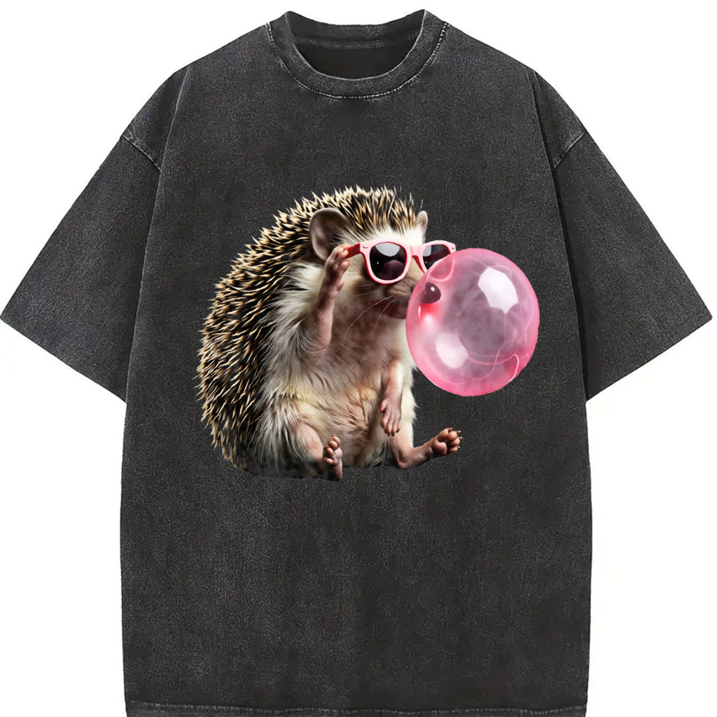 Grunge Vibes For Explorers: Hedgehog In Pink Shades Vintage product image 2