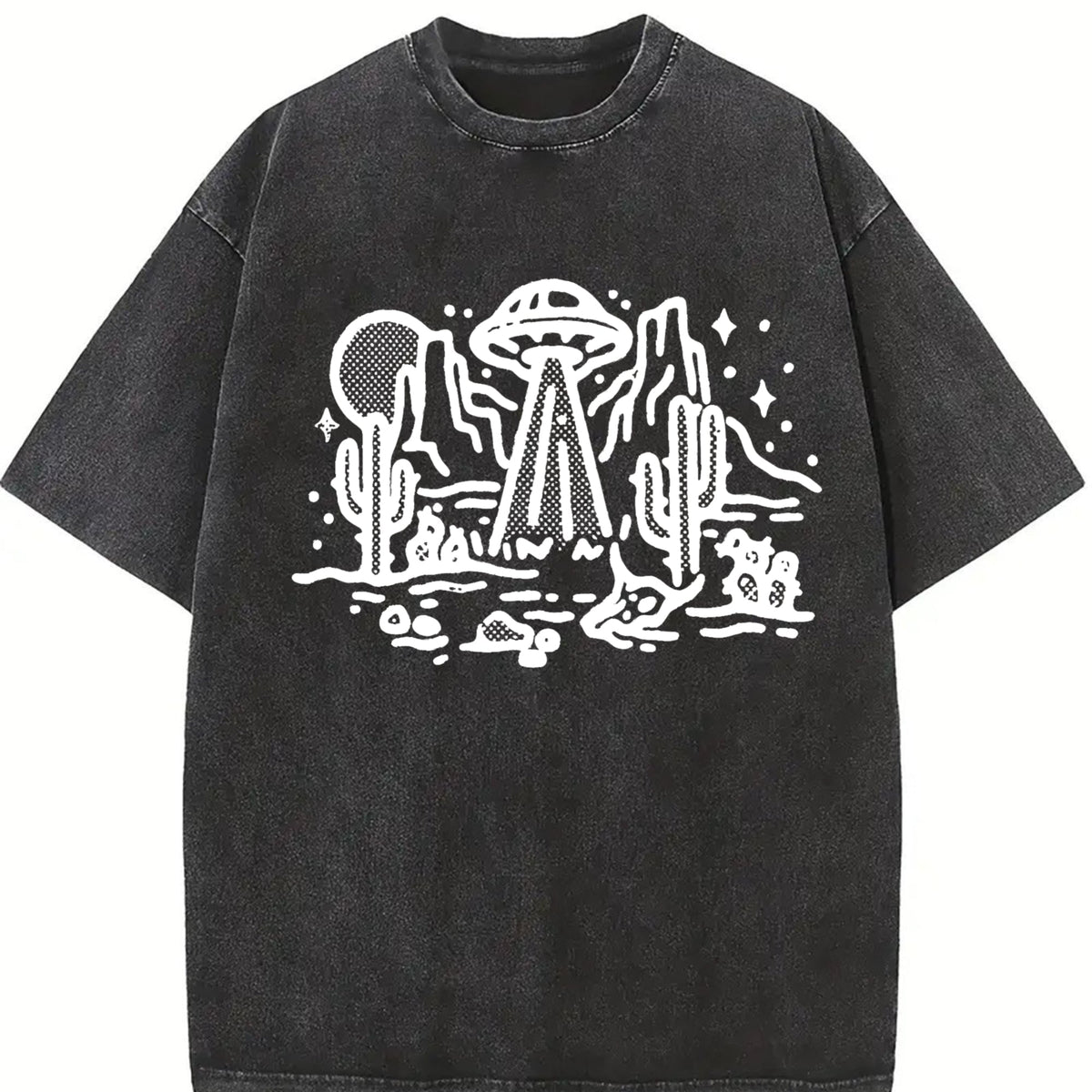 UFO Desert 90s Vintage Washed T-Shirt product image 2
