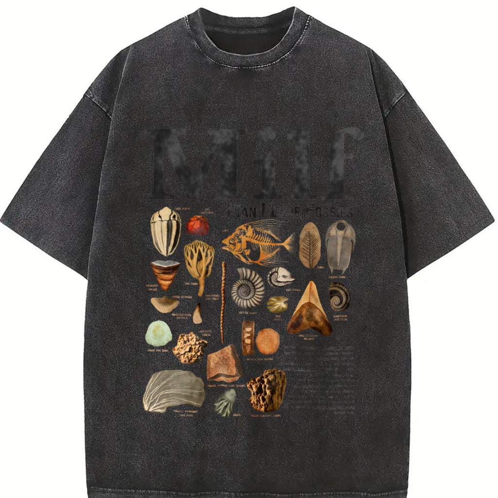 Man I Love Fossils Vintage Washed T-Shirt product image 2
