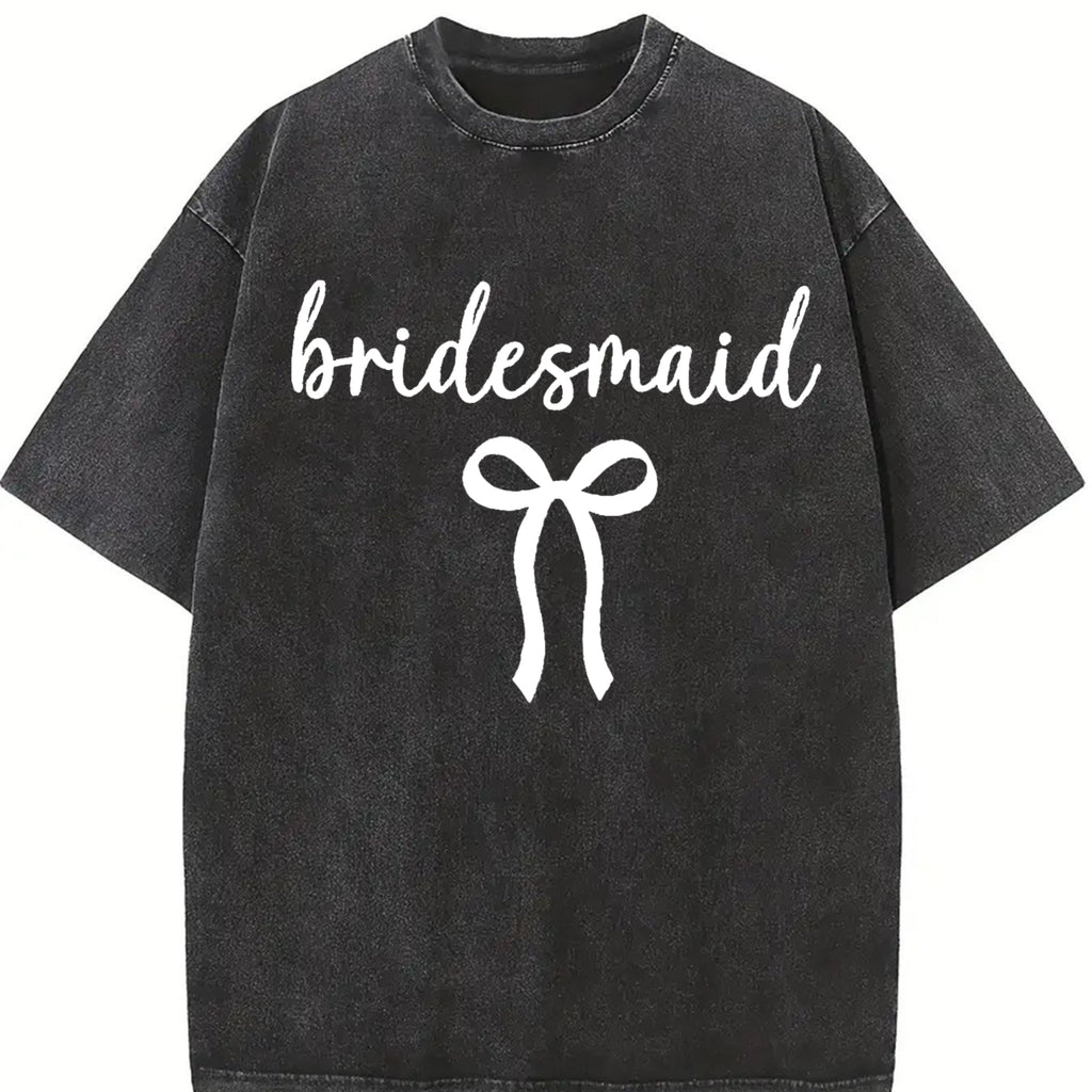 Bride Bridesmaid Vintage Washed T-Shirt product image 2