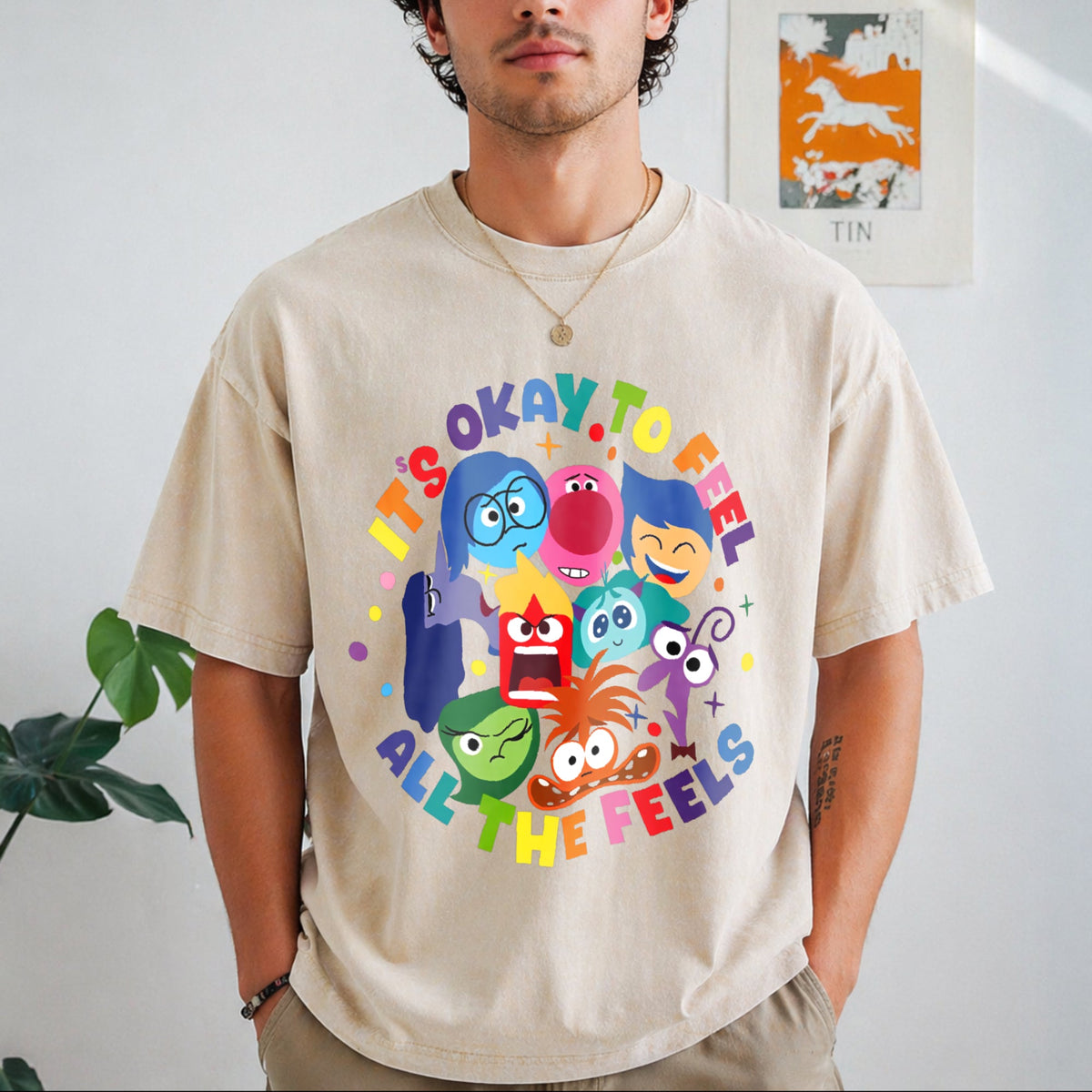 It's Okay To Feel All The Feels Vintage Washed T-Shirt product image 1