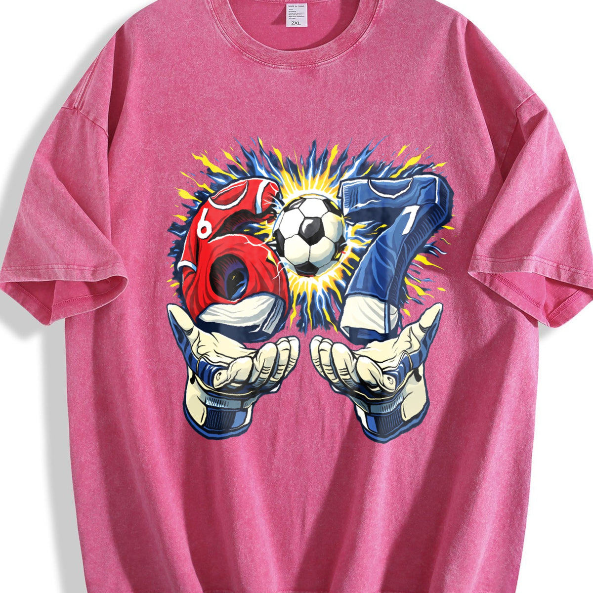 Global Soccer Fan Vintage Washed T-Shirt product image 7