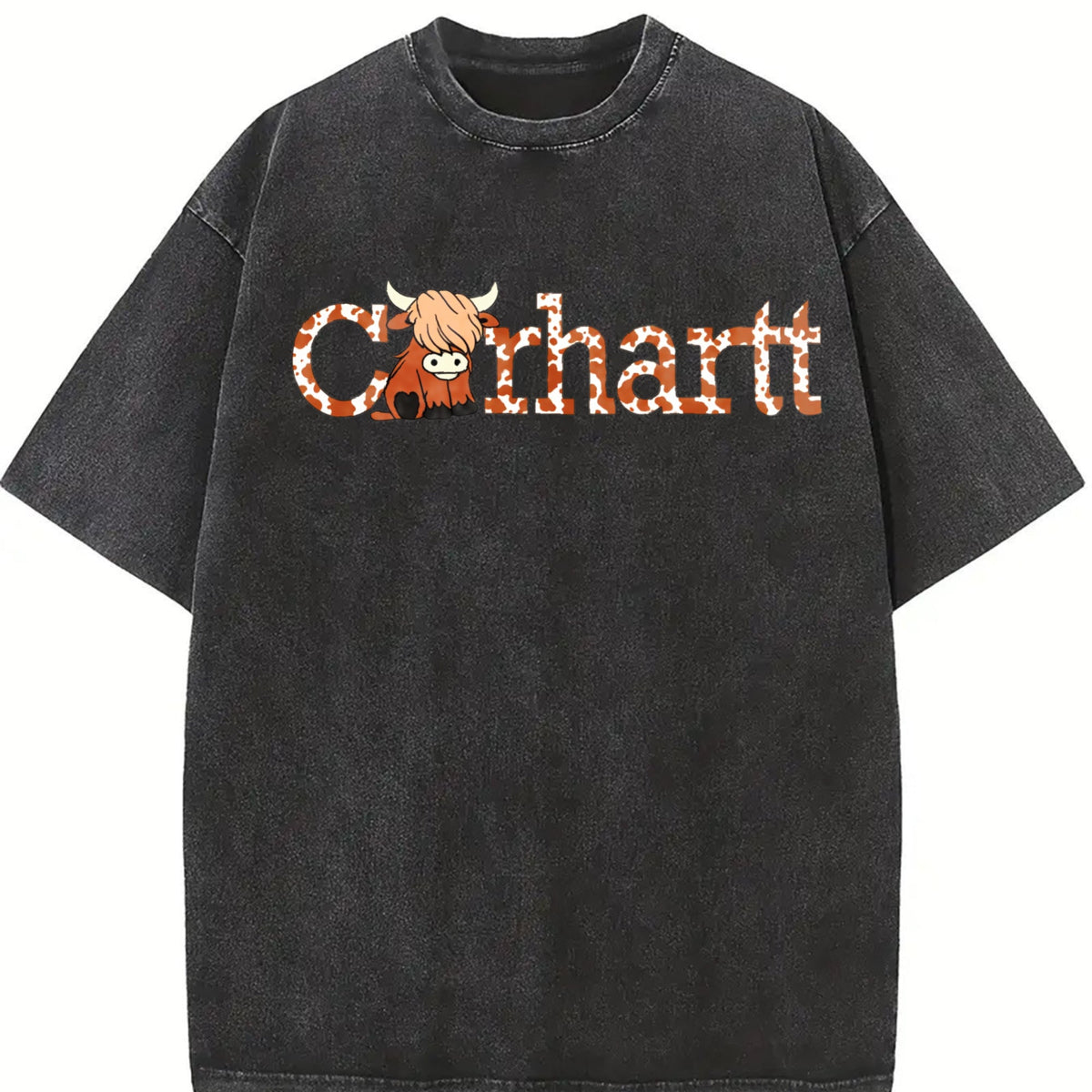 Highland Cow - Cute Western Wind - Farm Vintage Washed product image 2