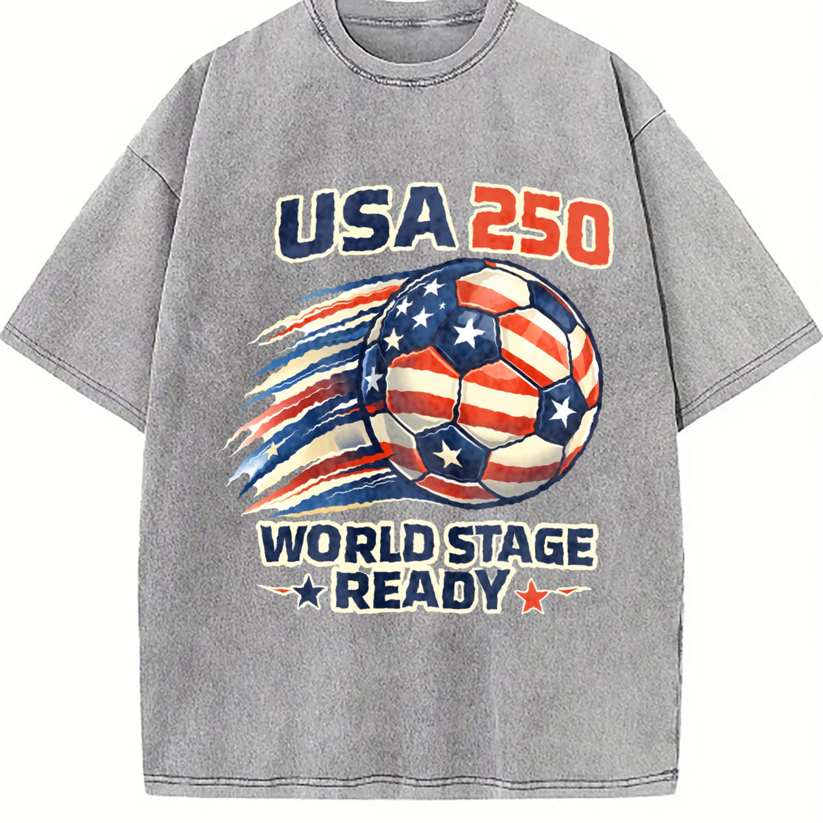 Global Soccer Fan Vintage Washed T-Shirt product image 5