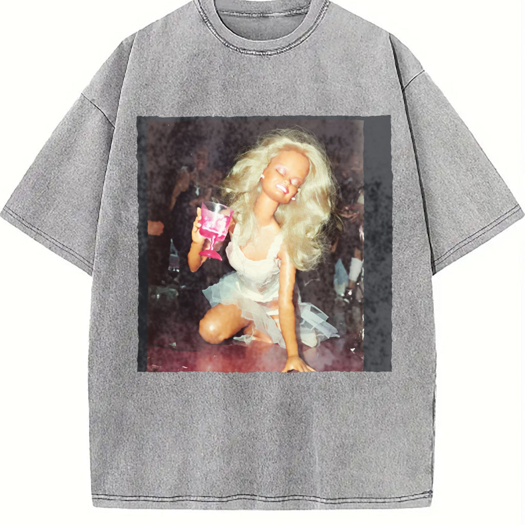 Doll Party Portrait Vintage Washed T-Shirt product image 5