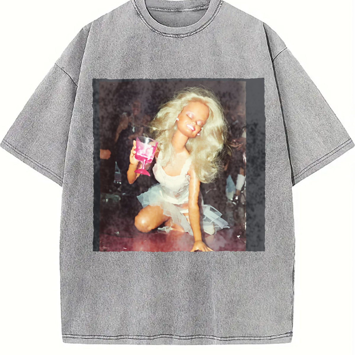 Doll Party Portrait Vintage Washed T-Shirt product image 5