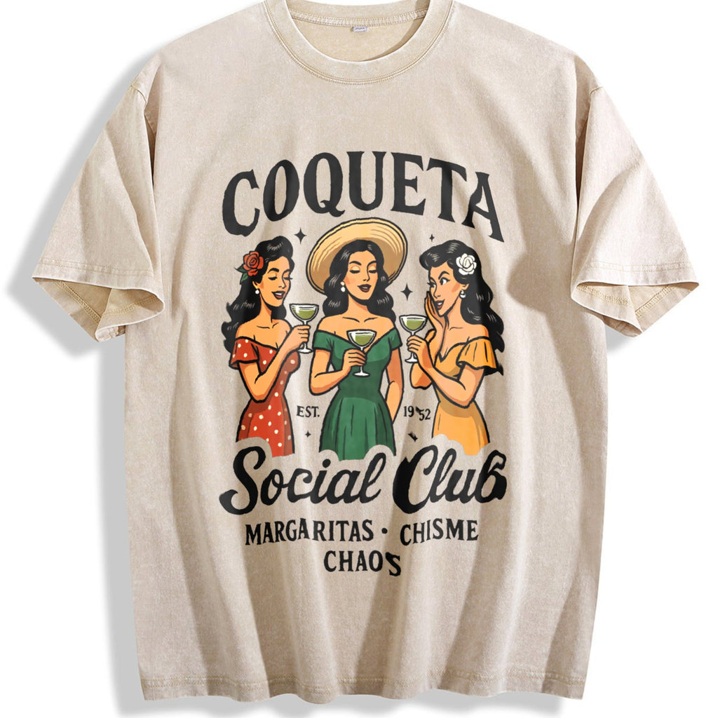 Coqueta Social Club Vintage Washed T-Shirt product image 1
