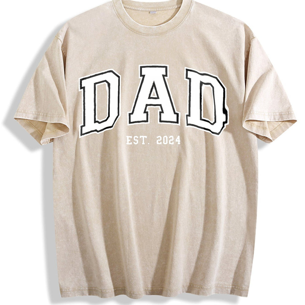 Dad Est Year Vintage Washed T-Shirt product image 1