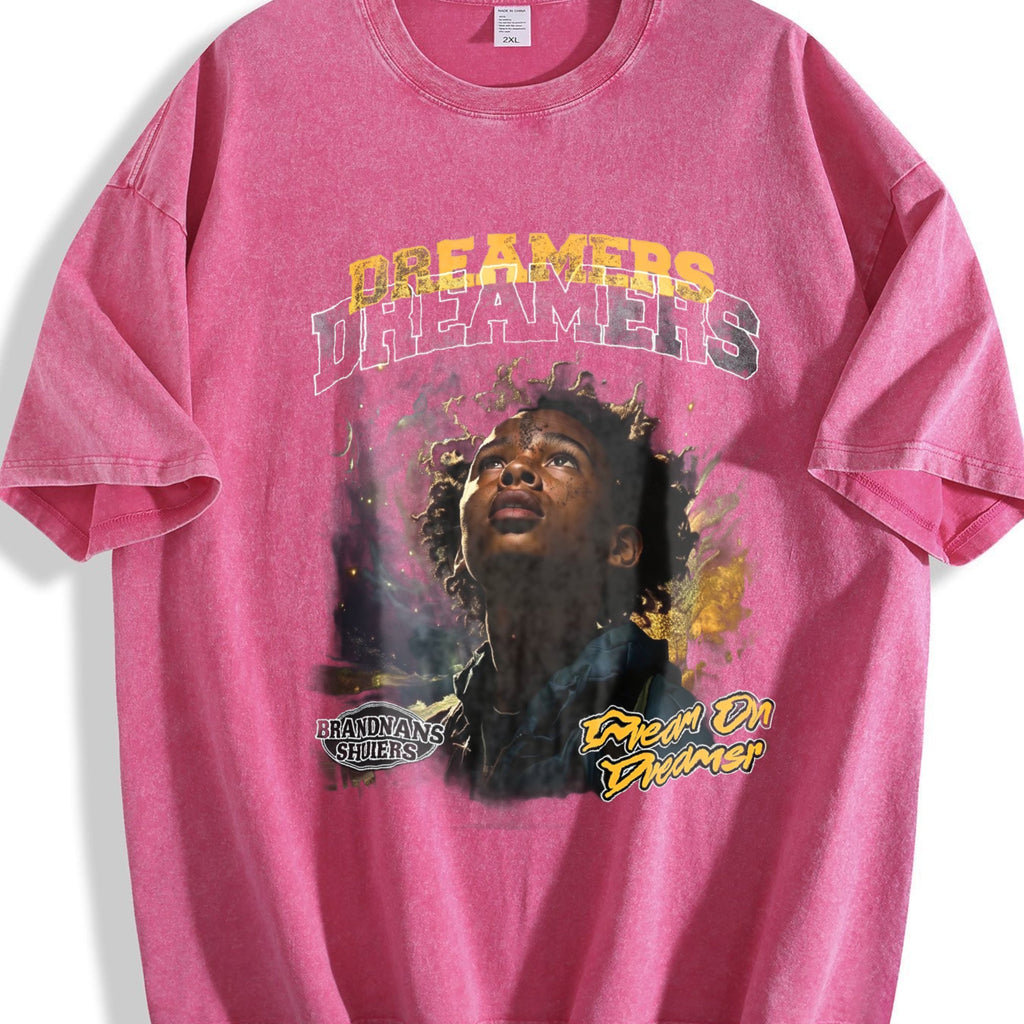 Dreamers Galaxy Portrait Vintage Washed T-Shirt product image 7