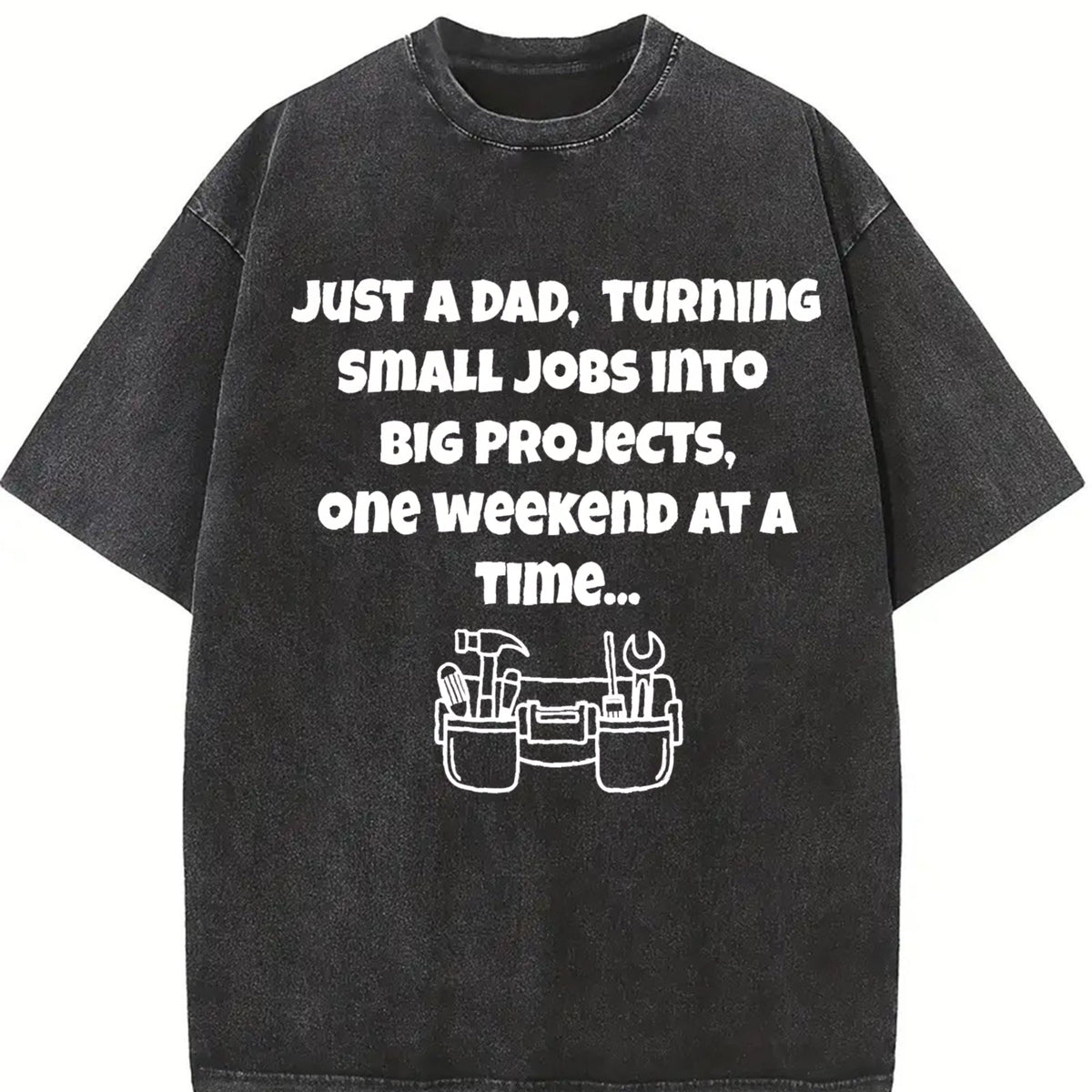 Funny Diy Dad Vintage Washed T-Shirt product image 2