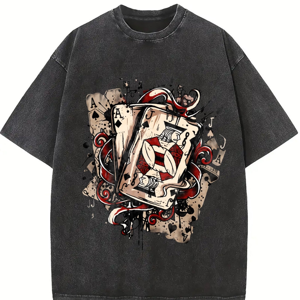 Ace Of Spades Vintage Washed T-Shirt product image 2