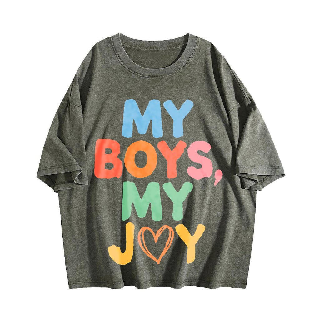 My Boys My Joy - Shrink-resistant Vintage Washed T-Shirt product image 4