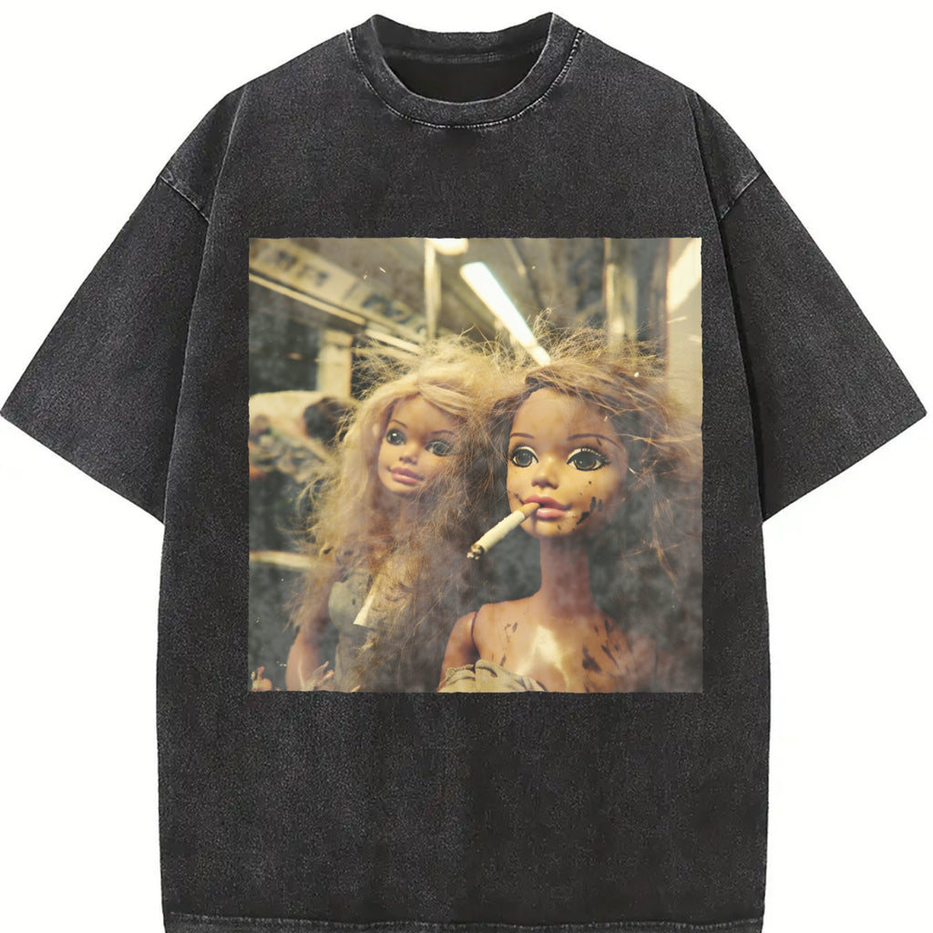 Dolls Taking a Break Vintage Washed T-Shirt product image 2