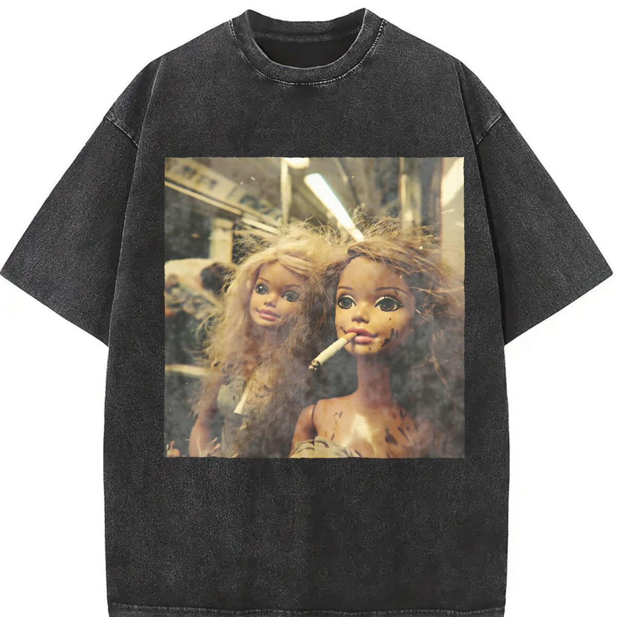 Dolls Taking a Break Vintage Washed T-Shirt product image 2