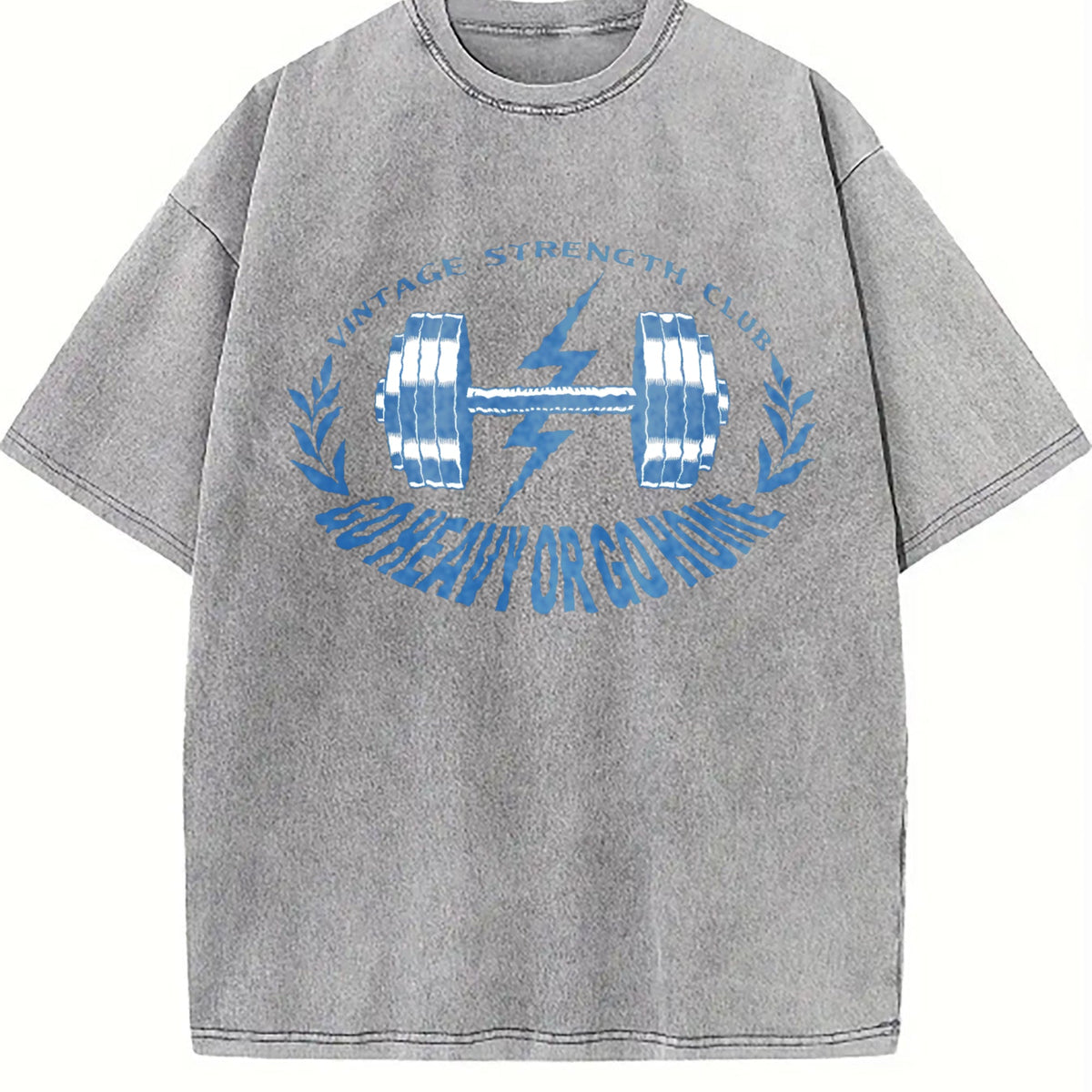 80s Gym Lover Dumbbell Fitness Vintage Washed T-Shirt product image 5