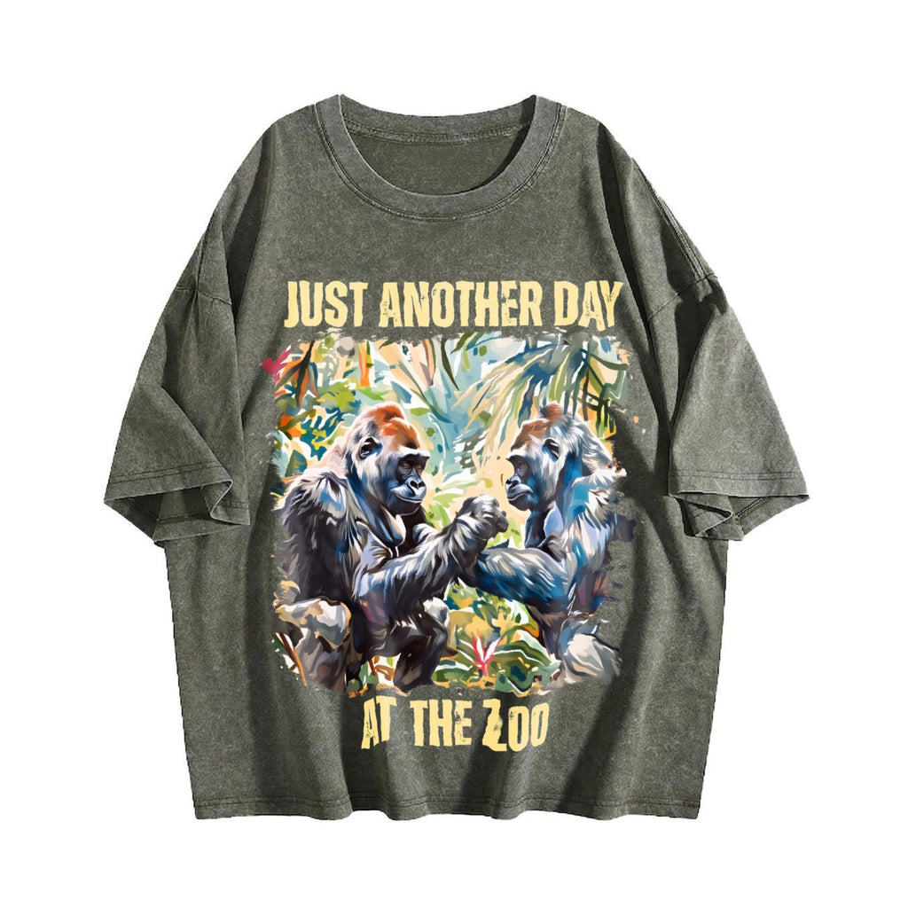 Just Another Day At The Zoo Vintage Washed T-Shirt product image 4