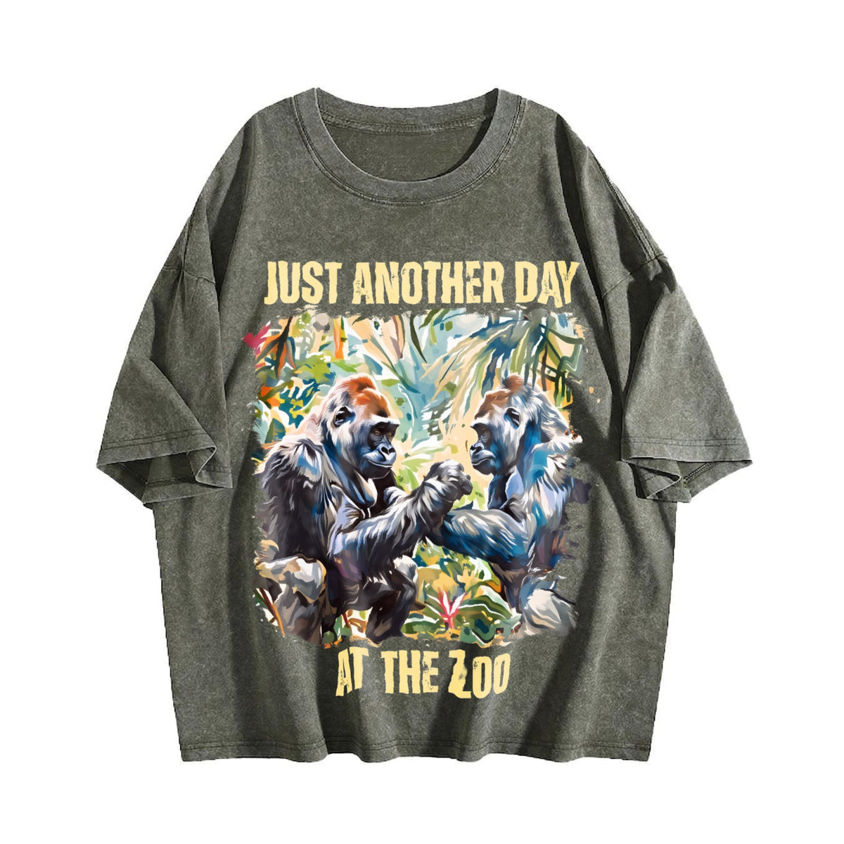 Just Another Day At The Zoo Vintage Washed T-Shirt product image 4