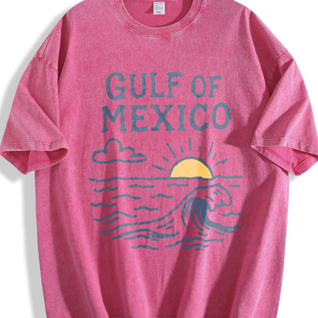Gulf Of Mexico Sunset Waves Vintage Washed T-Shirt product image 7
