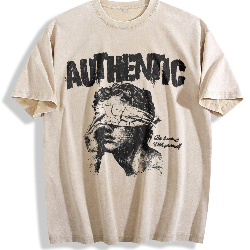 Authentic Blindfolded Statue Vintage Washed T-Shirt product image 1
