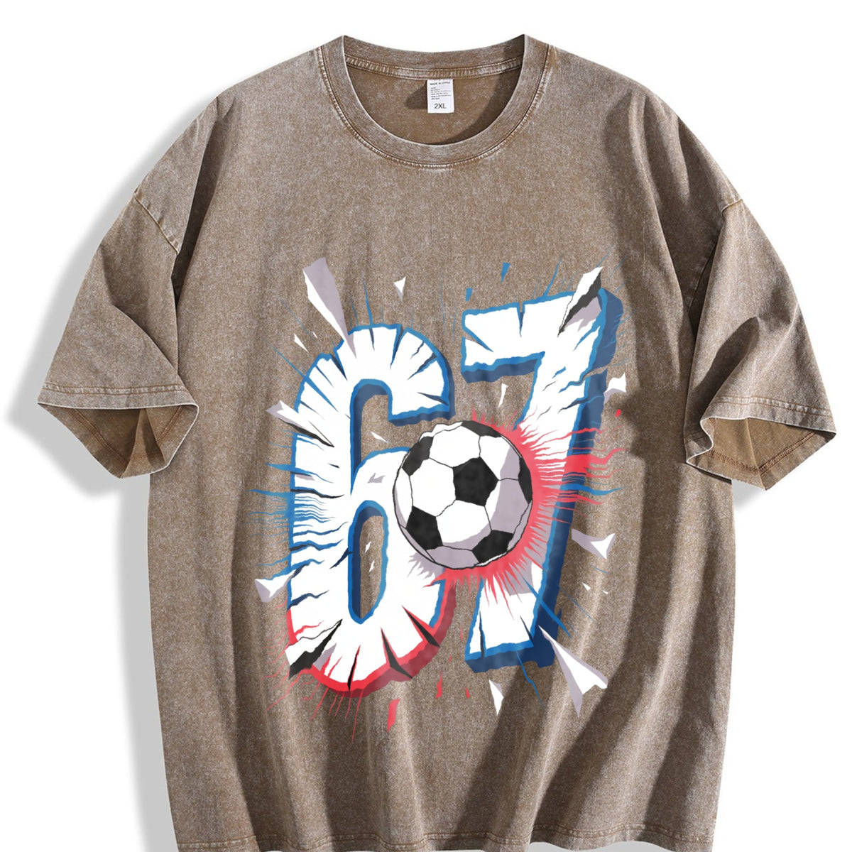 Global Soccer Fan Vintage Washed T-Shirt product image 3