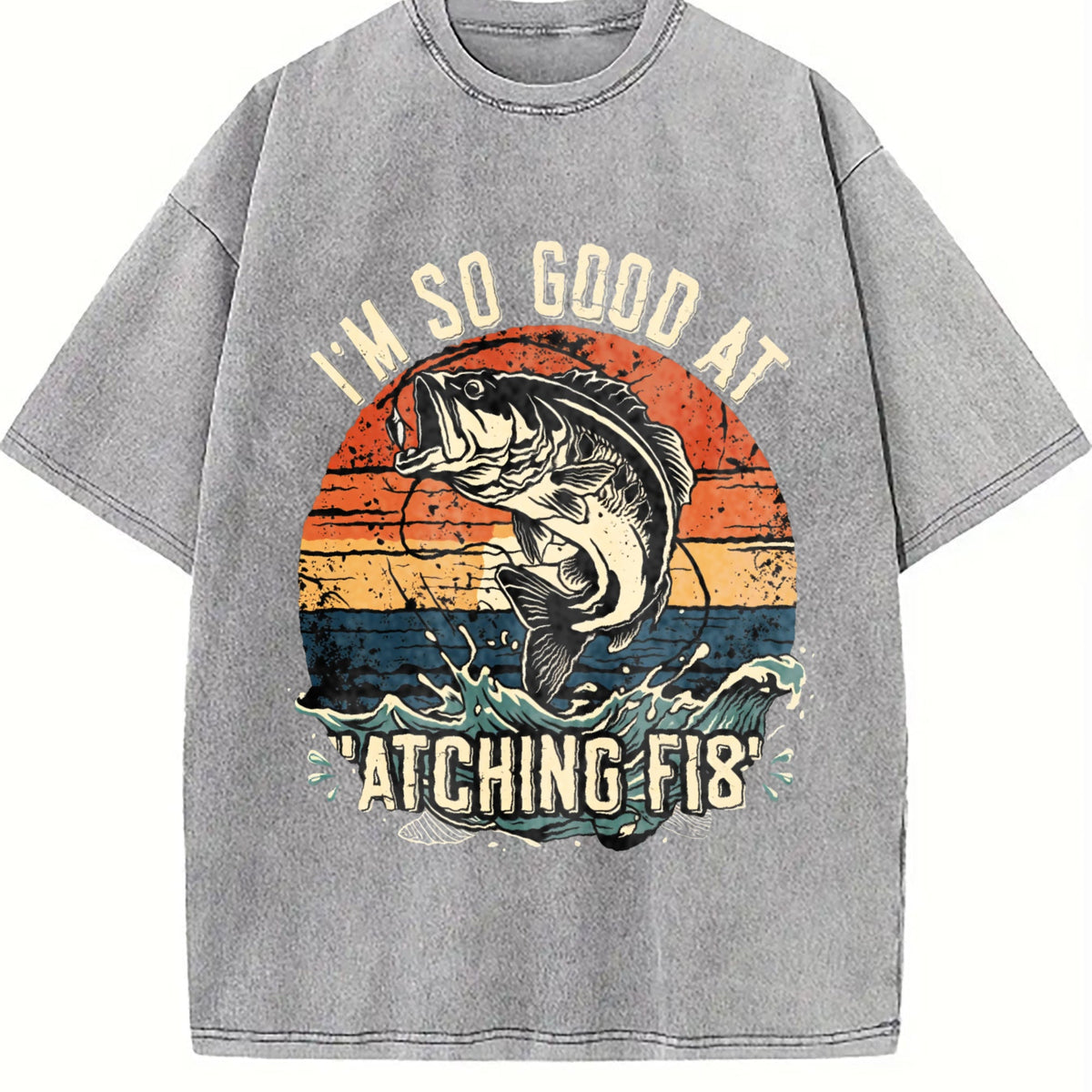 Fish Sunset Y2K Boxy Aesthetic Old School Summer Vibes product image 5