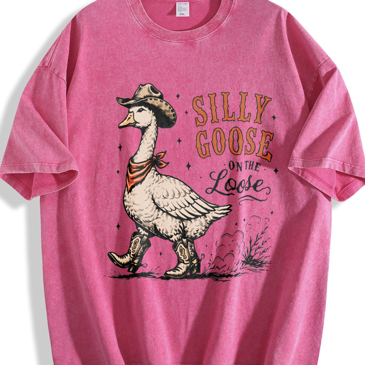 Silly Goose Cowboy : Western Animal Vintage Washed T-Shirt product image 7