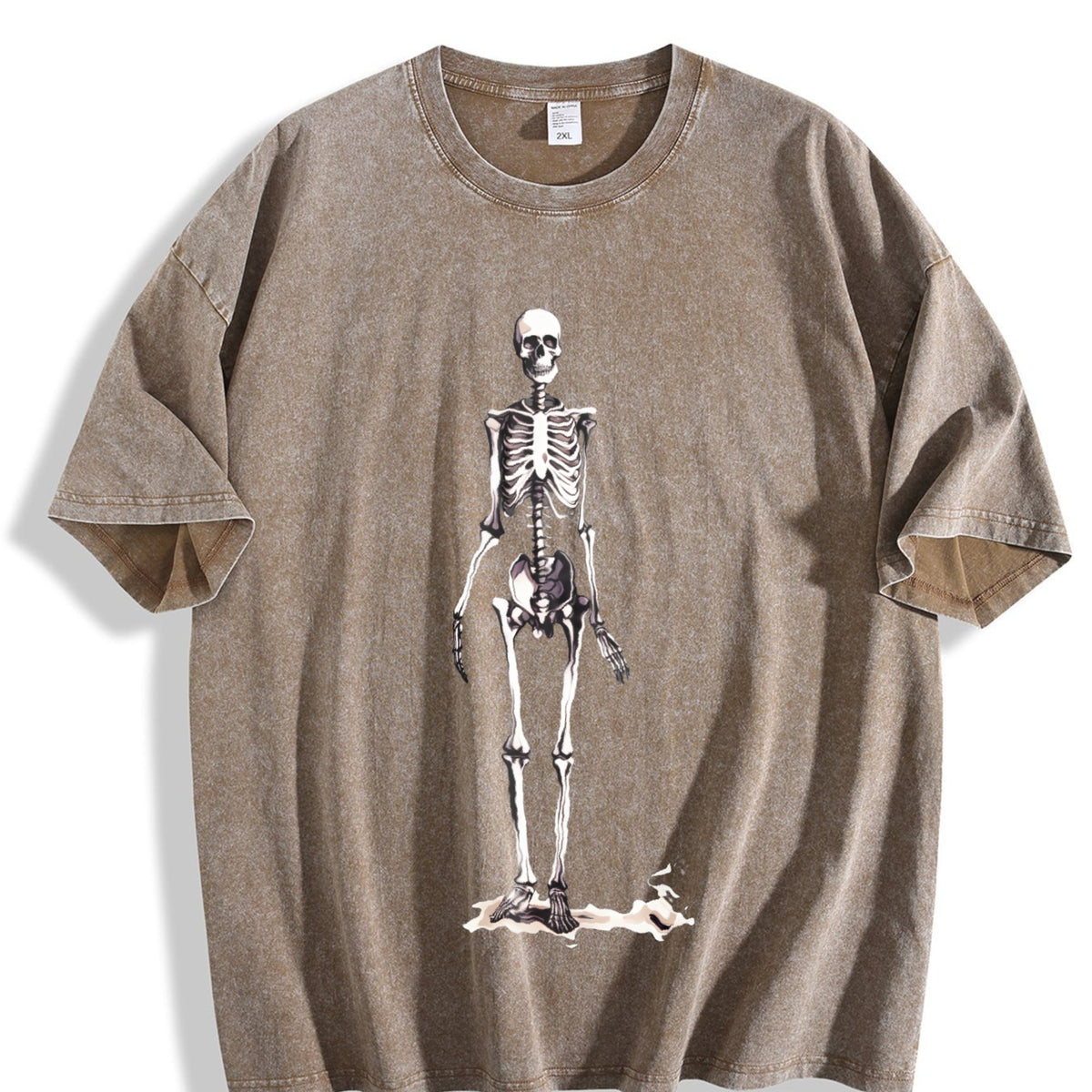 Skeleton 90s Vintage Washed T-Shirt product image 3