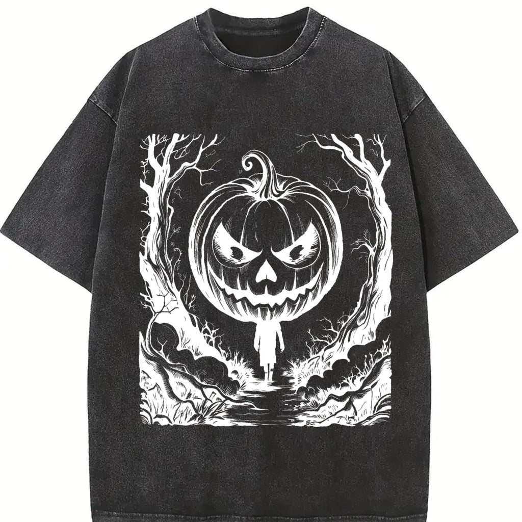Halloween Scene 90s Vintage Washed T-Shirt product image 2
