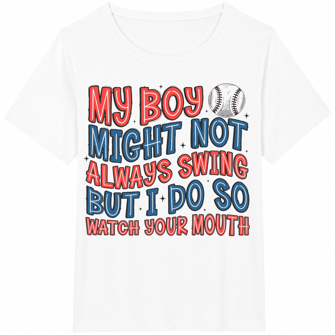 Baseball Mama Cotton T-Shirt product image 2