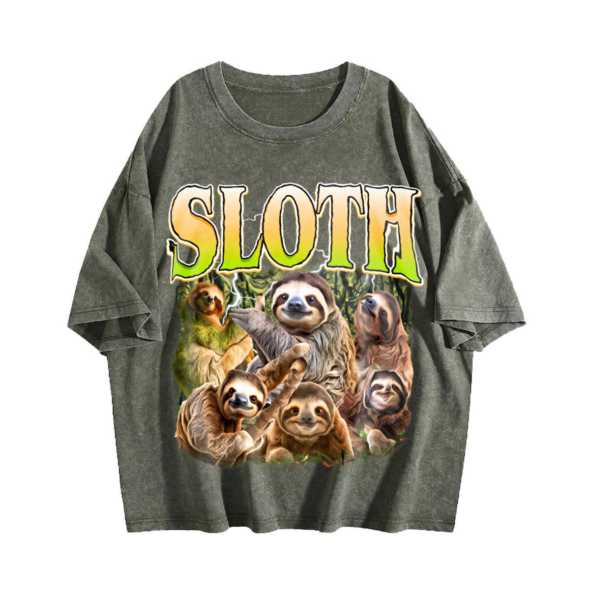 Sloth Vintage Washed T-Shirt product image 4