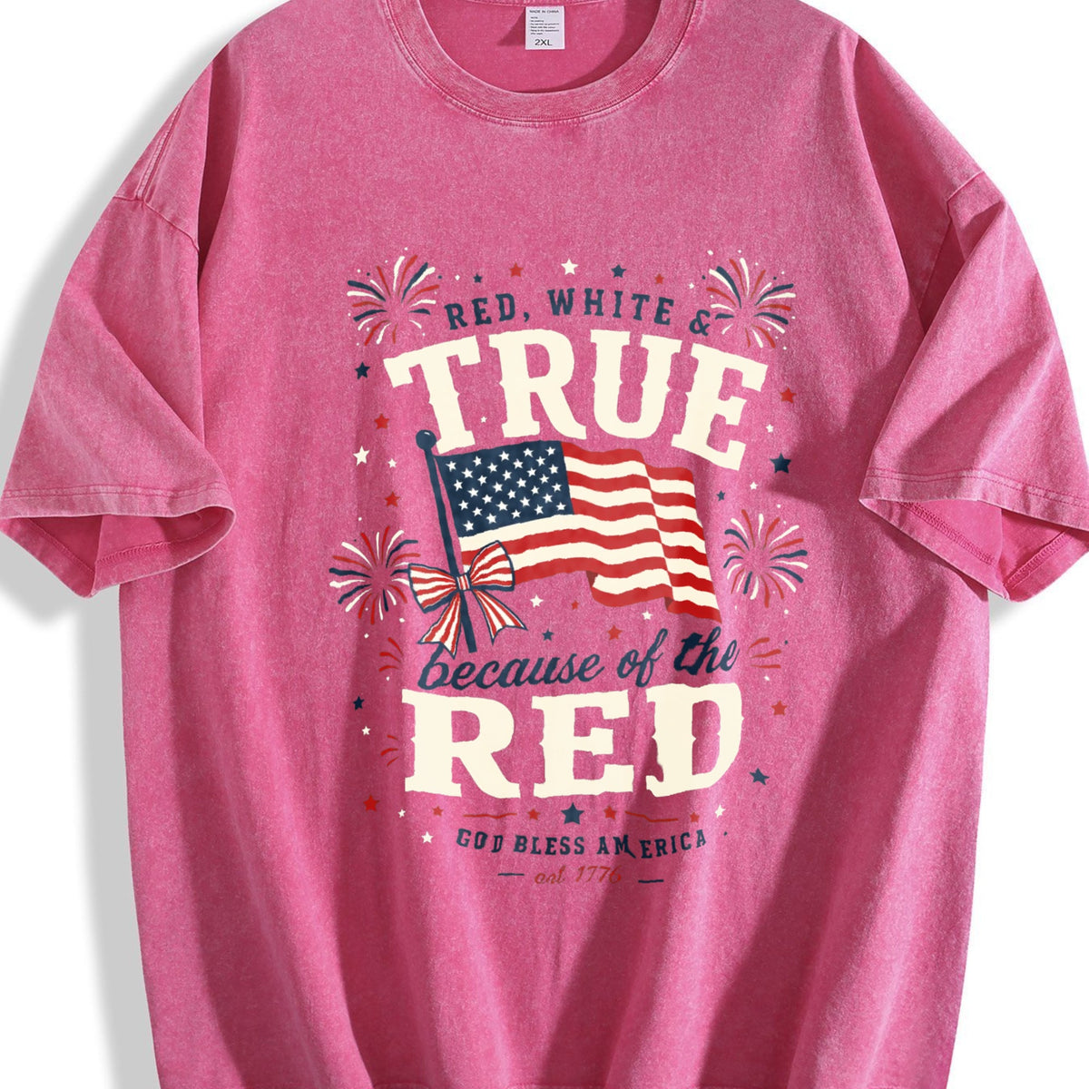 4th Of July - Red White True Because Patriotic Military product image 7