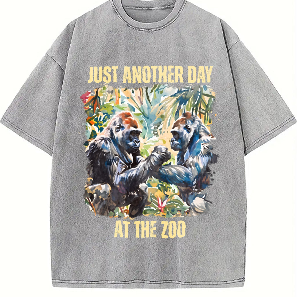 Just Another Day At The Zoo Vintage Washed T-Shirt product image 5