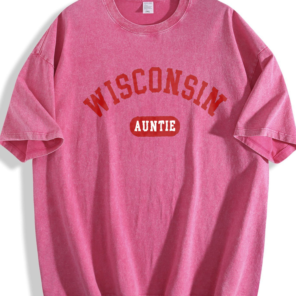 Wisconsin Auntie Vintage Washed T-Shirt product image 7