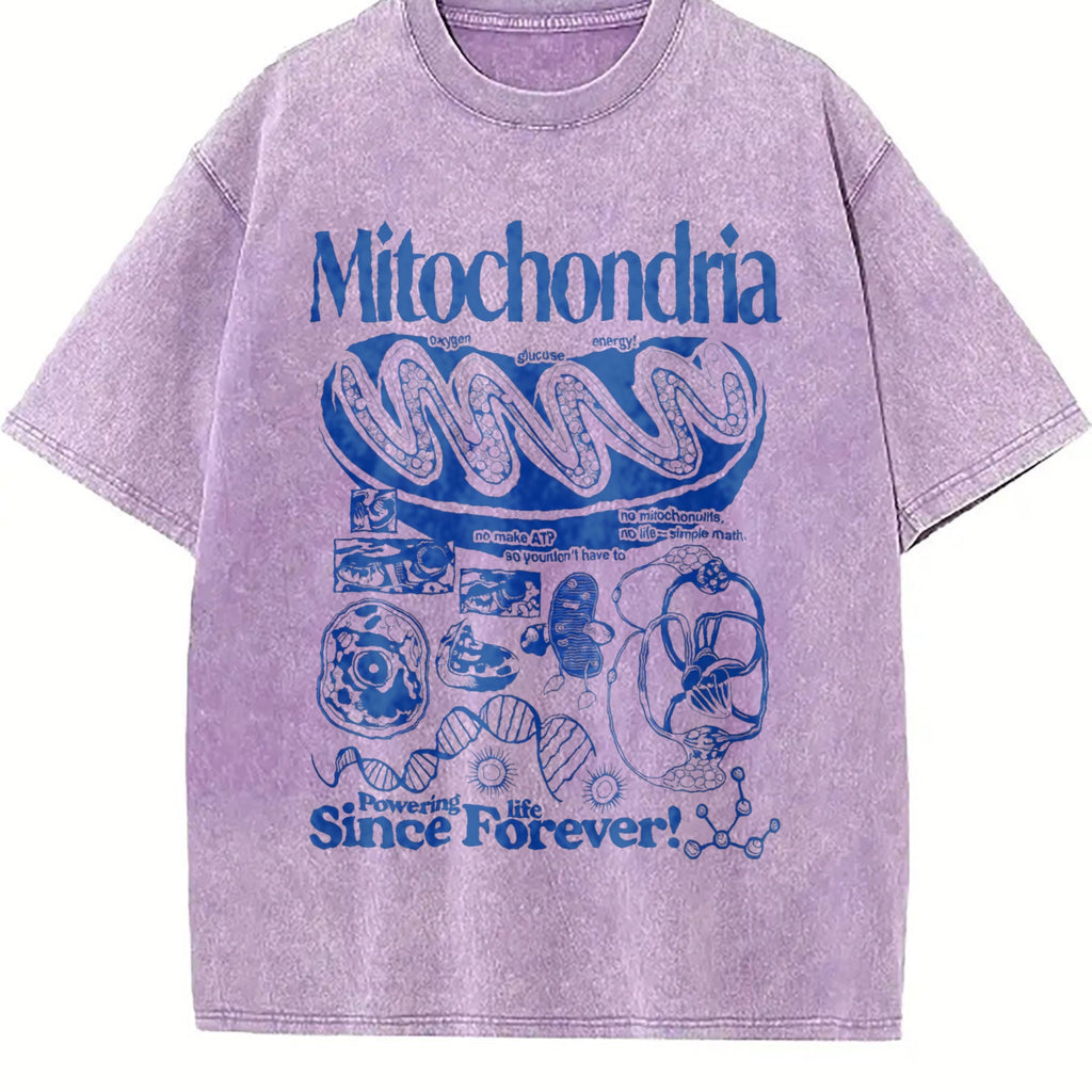 Mitochondria Science Vintage Washed T-Shirt product image 6