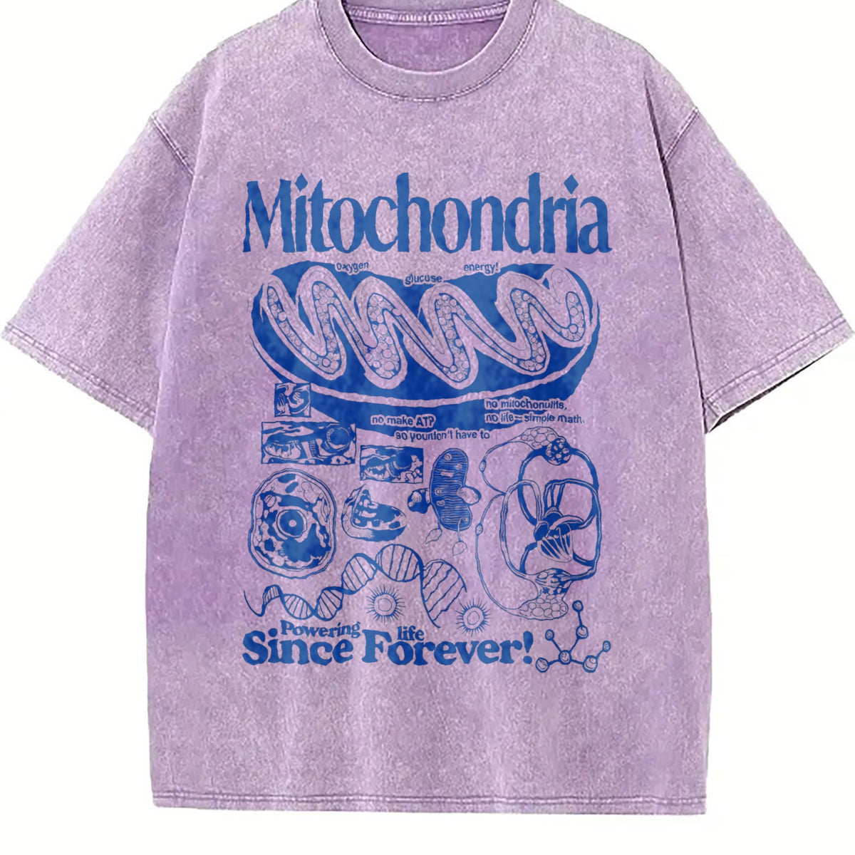 Mitochondria Science Vintage Washed T-Shirt product image 6