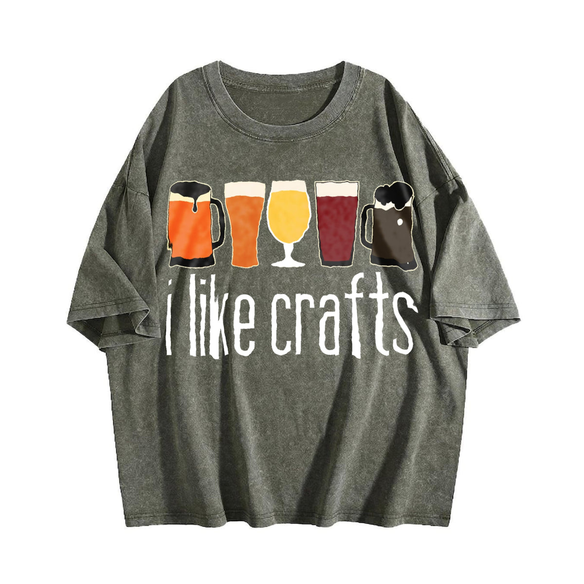 I Like Craft Beer Vintage Washed T-Shirt product image 4