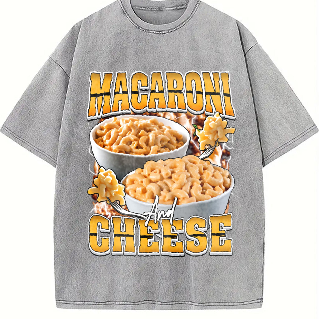 Macaroni & Cheese Bootleg Rap Vintage Washed T-Shirt product image 5