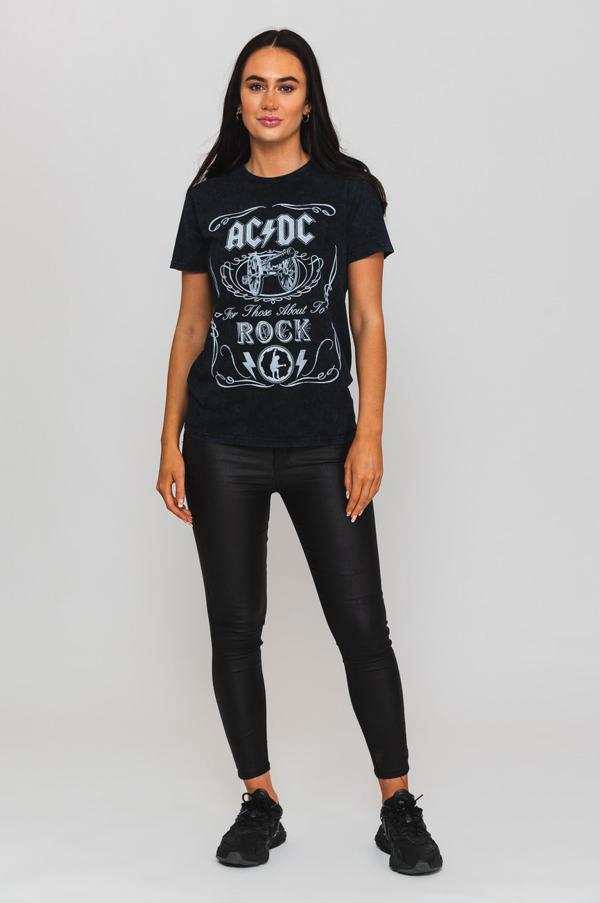 AC/DC Cannon Swing Dip Dye T Shirt product image 2