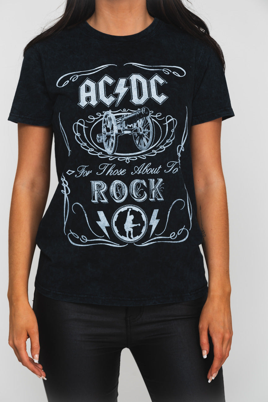 AC/DC Cannon Swing Dip Dye T Shirt product image 3